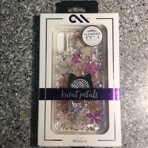 Case-Mate Karate Petals for iPhone X w/kitty ring